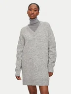 Sukienki - Calvin Klein Jeans Sukienka dzianinowa J20J224638 Szary Loose Fit - miniaturka - grafika 1