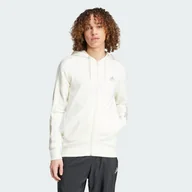 Bluzy sportowe damskie - Essentials French Terry 3-Stripes Full-Zip Hoodie - miniaturka - grafika 1