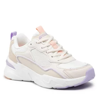 Sneakersy damskie - SKECHERS Sneakersy BOBS Chill Zone 117041/WNT White/Natural - grafika 1