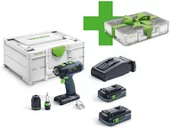 Wiertarko-wkrętarki akumulatorowe - FESTOOL 18V Wkrętarka T18+3 HPC 4,0 I-Plus - miniaturka - grafika 1