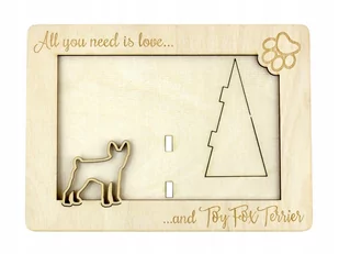 Amerykański toy terier ramka na zdjęcie z psem - Ramki na zdjęcia Amerykański toy terier ramka na zdjęcie z psem - Ramki na zdjęcia - miniaturka - grafika 1