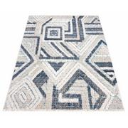 Dywany - Prostokątny beżowy dywan w geometryczny wzór - Bodi 6X - miniaturka - grafika 1
