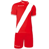 Zestawy męskiej odzieży sportowej - Givova Koszulka i spodenki piłkarskie, uniseks wielokolorowa czerwony/biały M - miniaturka - grafika 1