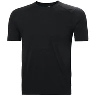 Koszulki sportowe męskie - Koszulka męska Helly Hansen HH Durawool T-Shirt Rozmiar: L / Kolor: czarny - miniaturka - grafika 1