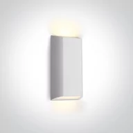 Lampy ogrodowe - Lou biały kinkiet zewnętrzny LED 67512/W/W OneLight - miniaturka - grafika 1