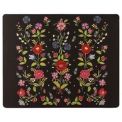 Podkładki pod mysz - Podkładka pod mysz folk krakowski Giebułtów 36 x 29 cm czarna - miniaturka - grafika 1