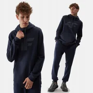 Bluzy męskie - 4F BLUZA MĘSKA DRESOWA SPORTOWA Z KAPTUREM BASIC - miniaturka - grafika 1