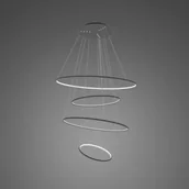 Lampy sufitowe - Lampa wisząca Ledowe okręgi No.4 Φ100 cm czarna 2700k ściemnialna Altavola Design - miniaturka - grafika 1