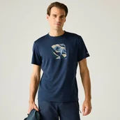 Koszulki sportowe męskie - Regatta Koszulka męska Fingal Graphic Niebieski, Rozmiar: L - miniaturka - grafika 1