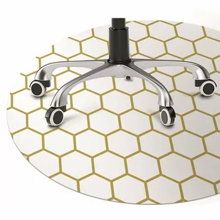 Mata pod fotel biurowy Plaster miodu fi100 cm - Podnóżki, podpórki, podkładki - miniaturka - grafika 1