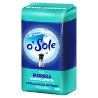 Sól - O`sole Sól morska spożywcza gruboziarnista (jodowana) - miniaturka - grafika 1