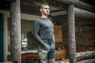 Helikon - Bielizna Termoaktywna - Level 1 - Olive Green - KP-UN1-PO-02 - Bielizna sportowa męska - miniaturka - grafika 7