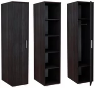 Regały - Szafa Bodo 1D4P Wenge Regał Z Półkami I Drążkiem - miniaturka - grafika 1