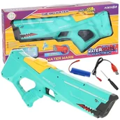 Zabawki militarne - Pistolet na Wodę Elektryczny Miotacz Rekin Automatyczny - Zielony - miniaturka - grafika 1