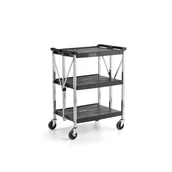 Wózki magazynowe - Wózek składany MOVE, 3 półki, 680x410x915 mm - miniaturka - grafika 1