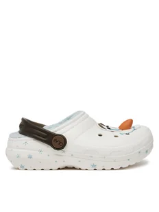 Crocs Klapki Classic Frozen Olaf Clog Kids 210234 Biały - Buty dla chłopców - miniaturka - grafika 1