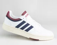 Buty sportowe męskie - Buty sportowe męskie Adidas Hoops 3.0 HP7944 białe skóra eko 46 - miniaturka - grafika 1