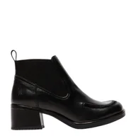 Botki damskie - Botki Fly London KATH 016 Black Naomi Chamois P145016000 - miniaturka - grafika 1