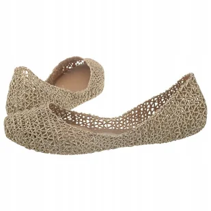 Buty Damskie Baleriny Melissa Campana Papel VII Glitter Złote 31512 - Baleriny - miniaturka - grafika 1