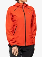 Kurtki damskie - Kurtka damska Salewa Pedroc PTX 2,5L Light Jacket - flame - miniaturka - grafika 1