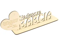 Dzień Babci i Dzień Dziadka - Napis Najlepsza Babcia - 1 szt. - miniaturka - grafika 1