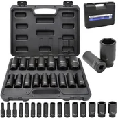 Nasadki do elektronarzędzi - Zestaw nasadek udarowych 1/2" 10-32 mm 16 el GEKO - miniaturka - grafika 1