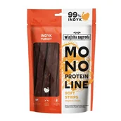 Przysmaki dla psów - Przysmak dla psa WIEJSKA ZAGRODA Monoproteinowe miękkie paski Indyk 100 g - miniaturka - grafika 1