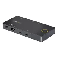 Przełączniki KVM - StarTech C2-H46-UC2-PD-KVM przełącznik KVM Czarny C2-H46-UC2-PD-KVM - miniaturka - grafika 1