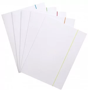 Office Products, Teczka z gumką karton A4 300 gsm 3-skrz gumka mix kolorów, Biały - Teczki i skoroszyty - miniaturka - grafika 1