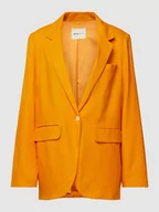 Marynarki i żakiety damskie - Żakiet lniany z kołnierzem rewersowym - miniaturka - grafika 1