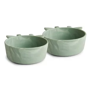 Nuuroo - 2 Miseczki Silikonowe Giraf Light Green - Miseczki i talerzyki dla dzieci - miniaturka - grafika 1