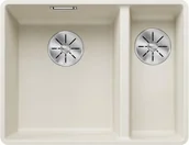 Zlewozmywaki - Zlewozmywak granitowy BLANCO Subline 340/160-F Silgranit Delikatny biały 527161 - miniaturka - grafika 1