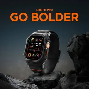 Etui APPLE WATCH ULTRA (49MM) Spigen Lite Fit ”Pro” Matte czarne - Smartwatch - miniaturka - grafika 15