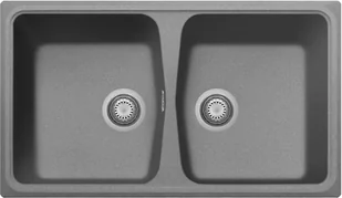 Zlew PLADOS VERONA 20 TITANIUM METAL (szary metalik 42) (SP079242) - Zlewozmywaki - miniaturka - grafika 1