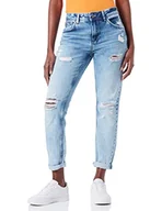 Spodnie damskie - Pepe Jeans Spodnie damskie fioletowe, 000 dżins, 30W Regularny - miniaturka - grafika 1
