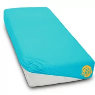 Prześcieradła - Prześcieradło Bawełniane Jersey 200X220Cm Turkus - miniaturka - grafika 1