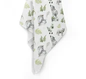 Pieluchy - Otulacz Bambusowy 120X100  Baby Steps - Wolf - miniaturka - grafika 1