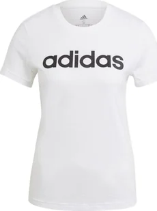Adidas Koszulka damska adidas Neo Essential Slim biała GL0768 XL - Koszulki i topy damskie - miniaturka - grafika 1