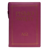 Religia i religioznawstwo - Biblia Warszawsko-Praska Stary i Nowy Testament WDS duża etui zamek róż - miniaturka - grafika 1