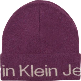 CALVIN KLEIN JEANS Czapka | z dodatkiem wełny i kaszmiru - Czapki damskie - miniaturka - grafika 1