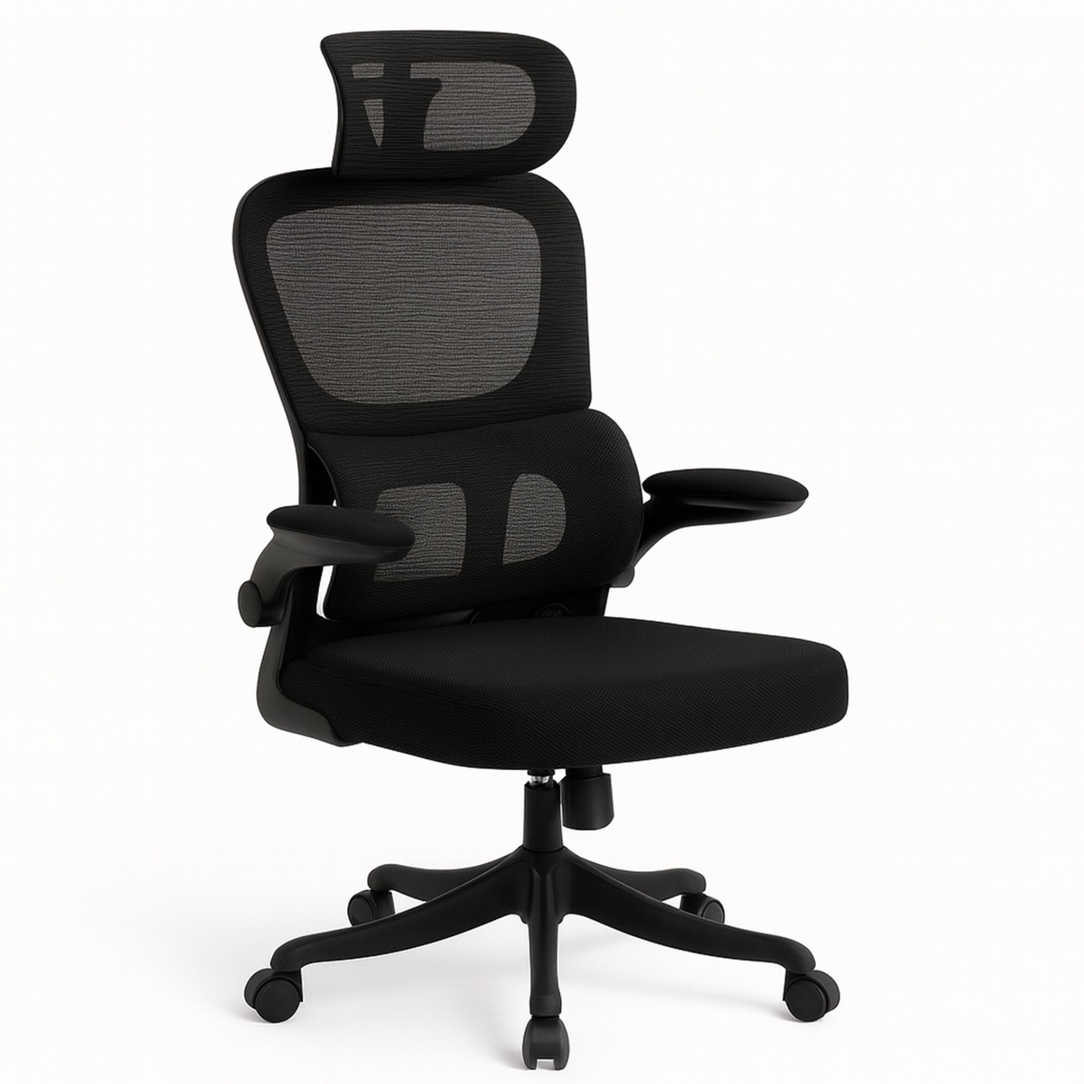 Kontrasto Krzesło ergonomiczne do biura regulowane obrotowe czarne