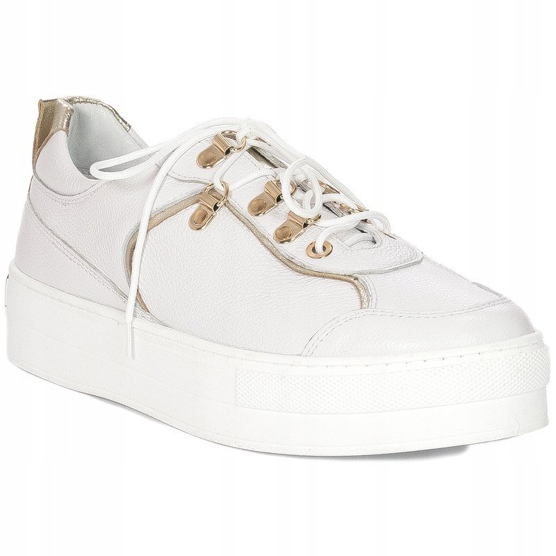 Półbuty damskie Inofio skórzane White F09/B r.40