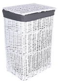 Kosze na bieliznę - Biało szary wiklinowy kosz na pranie 72L N1-N78 - miniaturka - grafika 1