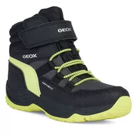 Buty dla chłopców - Śniegowce Geox J Sentiero Boy B Abx J26FSC 0FUCE C0802 S Black/Lime - miniaturka - grafika 1