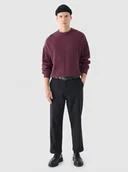 Spodnie męskie - Męskie spodnie casual tkaninowe Outhorn OTHWAW24TTROM1089 - czarne - miniaturka - grafika 1