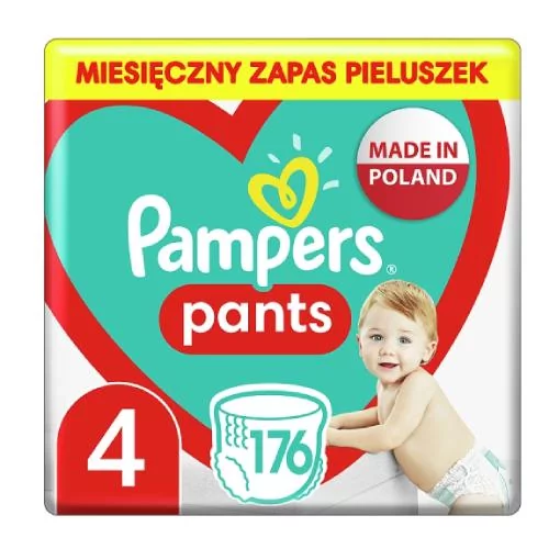 Pampers PROCTER & GAMBLE Pants 4 9-15 kg pieluchomajtki x 176 szt - Ceny i  opinie na Skapiec.pl