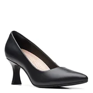 Czółenka - Clarks Damskie czółenka Kataleyna Gem, Czarna skóra, 40 EU - miniaturka - grafika 1