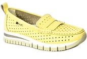 Mokasyny damskie - Mokasyny Nessi ST.22178 Żółty 122 - NESSI - miniaturka - grafika 1
