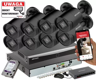 Monitoring HIKVISION 8 kamer DS-2CD2043G2-IU 8mpx Analityka Filtrowanie Acusense + Switch PoE - Zestawy do monitoringu - miniaturka - grafika 1