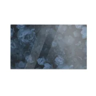 Deski do krojenia - Szklana deska kuchenna HOMEPRINT Ciemny wzór kwiatowy 60x52 cm - miniaturka - grafika 1